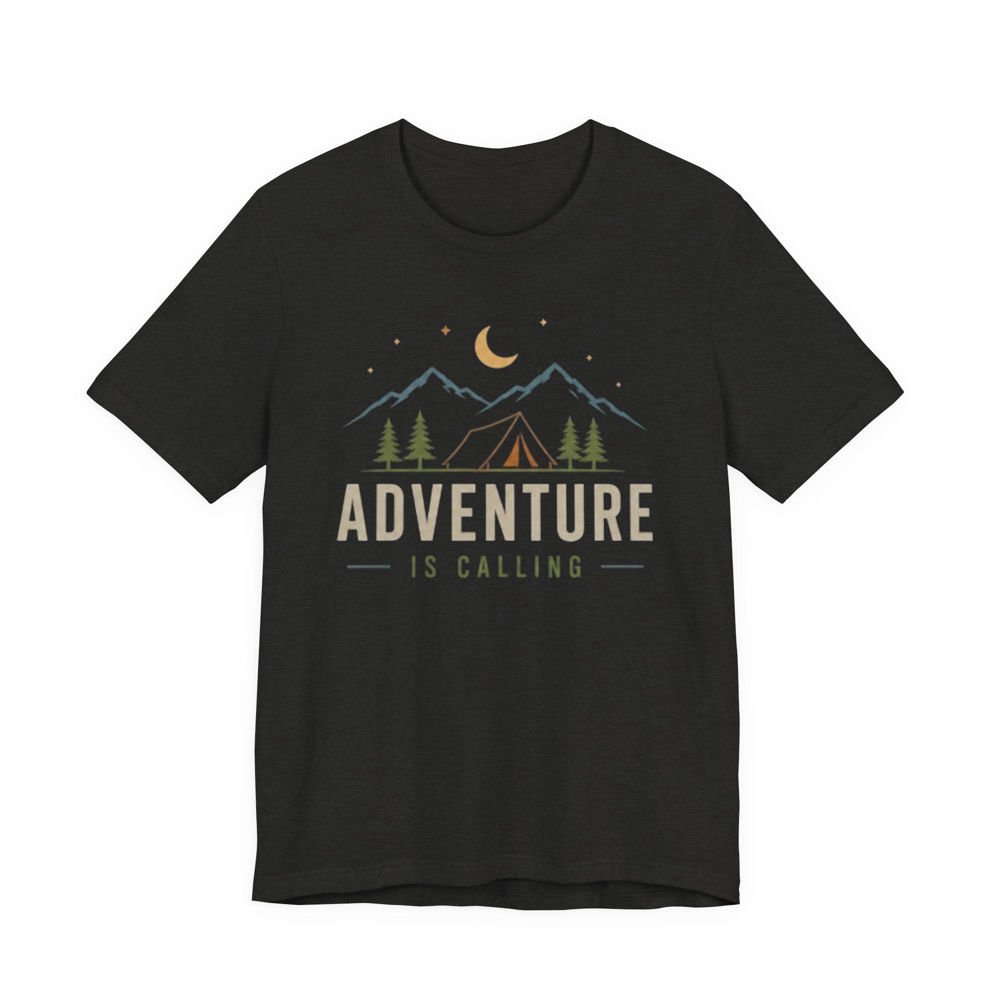 Adventure Is Calling - Camping & Mountain Graphic T-Shirt