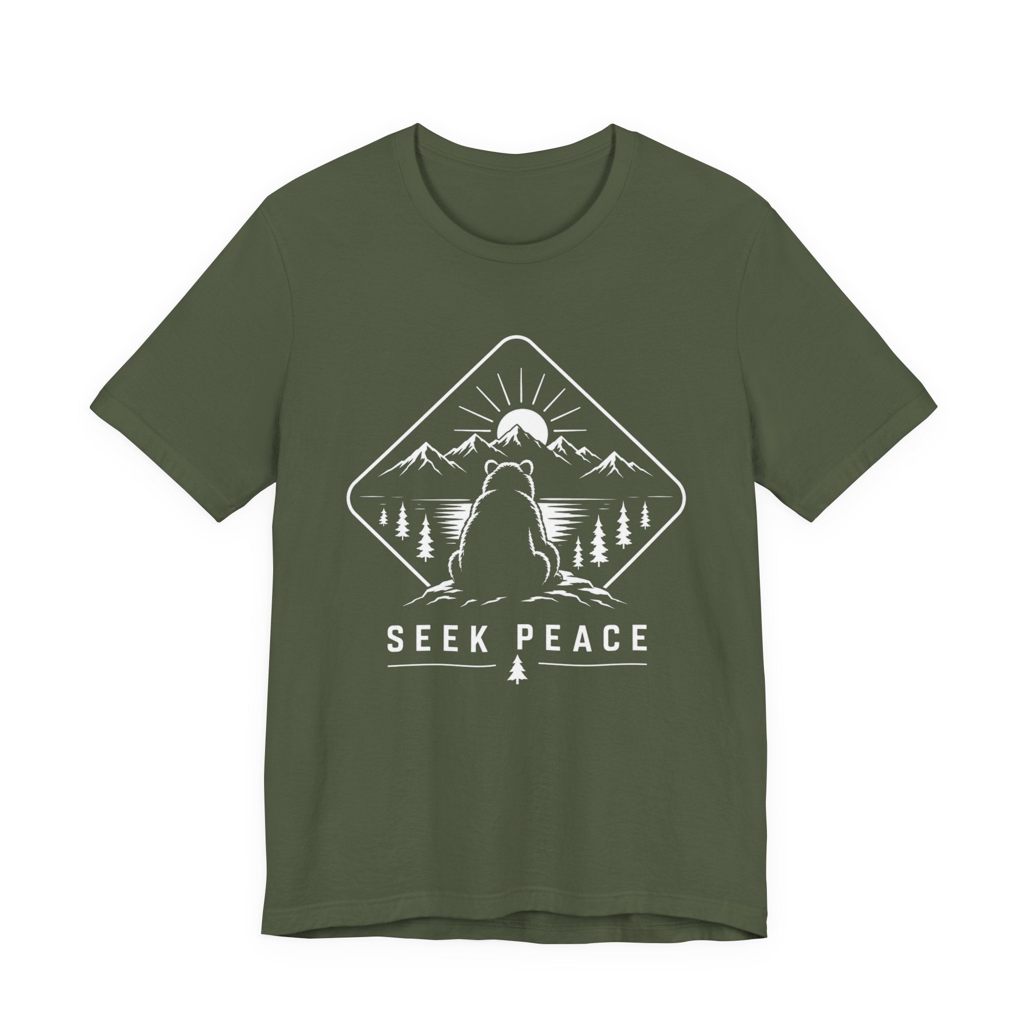 Seek Peace - Bear Wilderness Tee