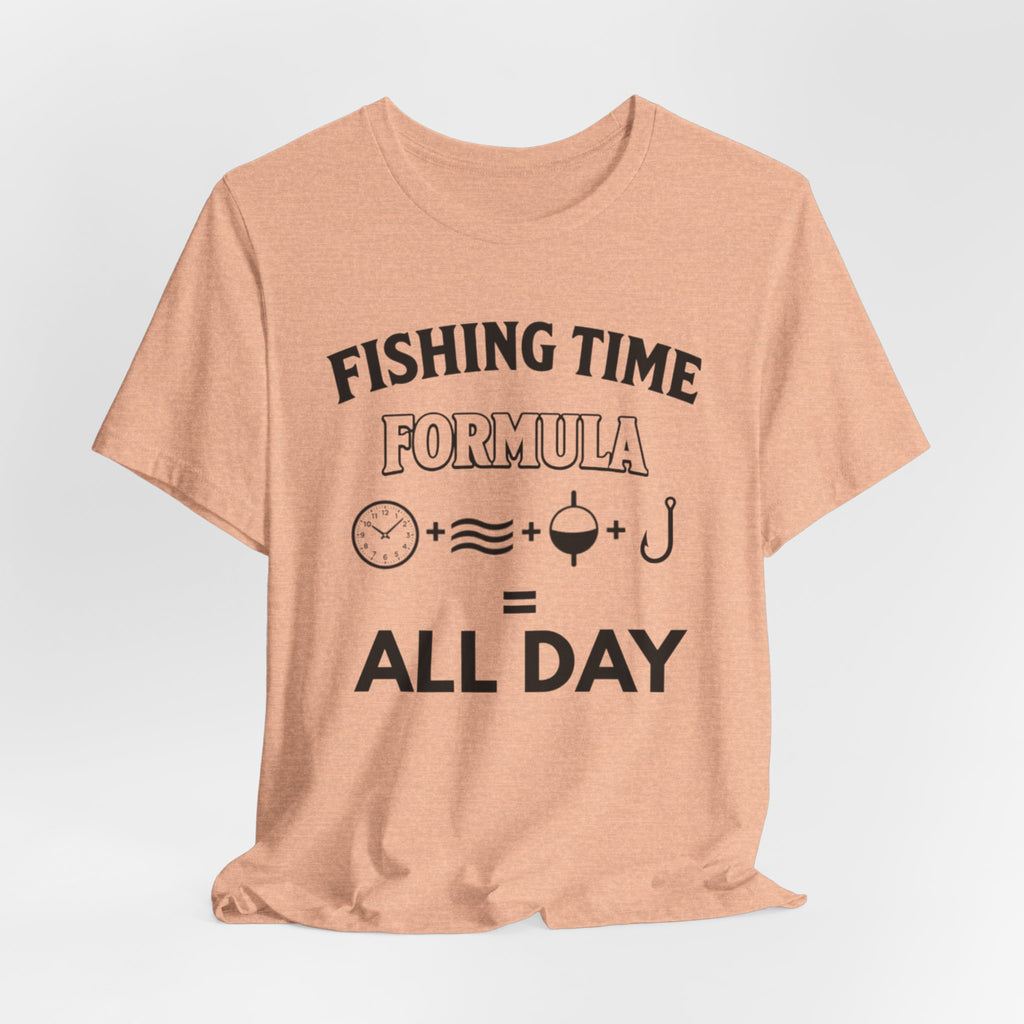 Fishing Time Formula | Funny Fishing Graphic T-Shirt