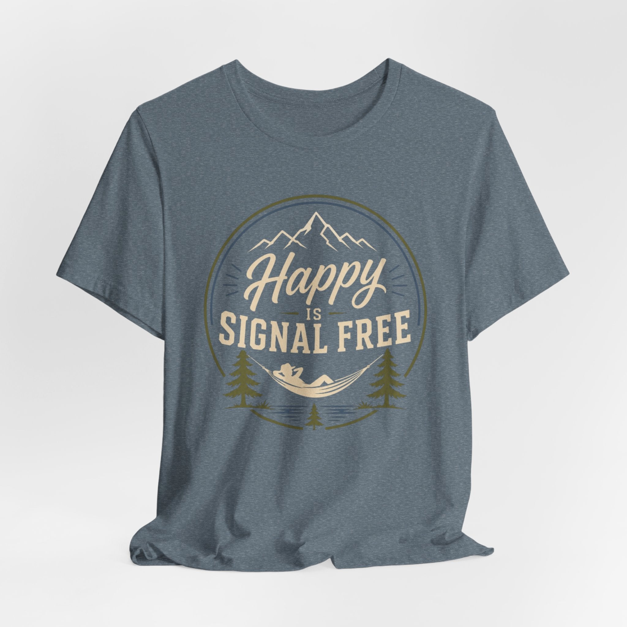 Happy Is Signal Free | Outdoor Adventure Tee
