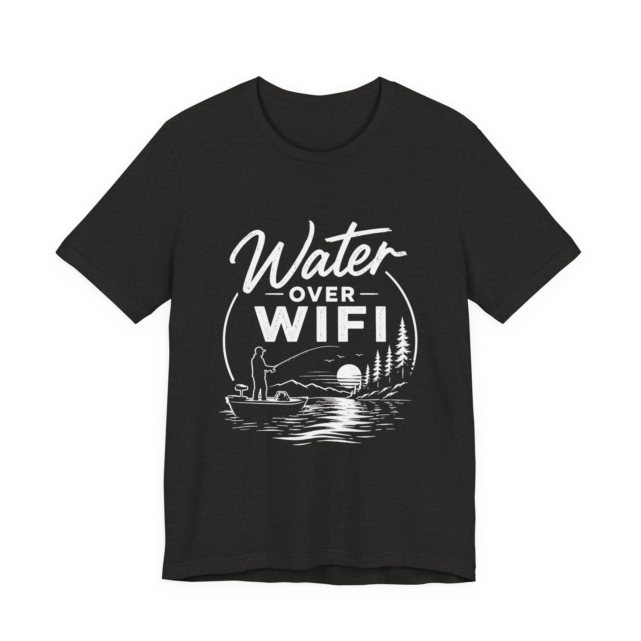 Water Over WIFI Fishing Graphic Tshirt