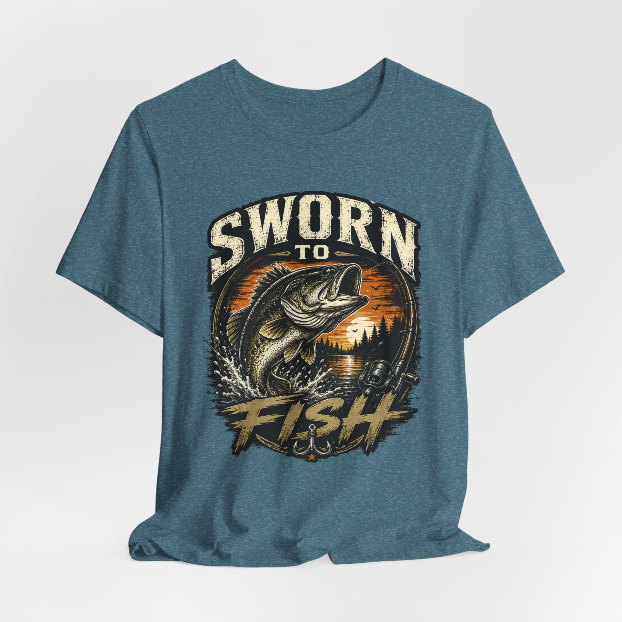 Sworn to Fish – Fishing Graphic T-Shirt