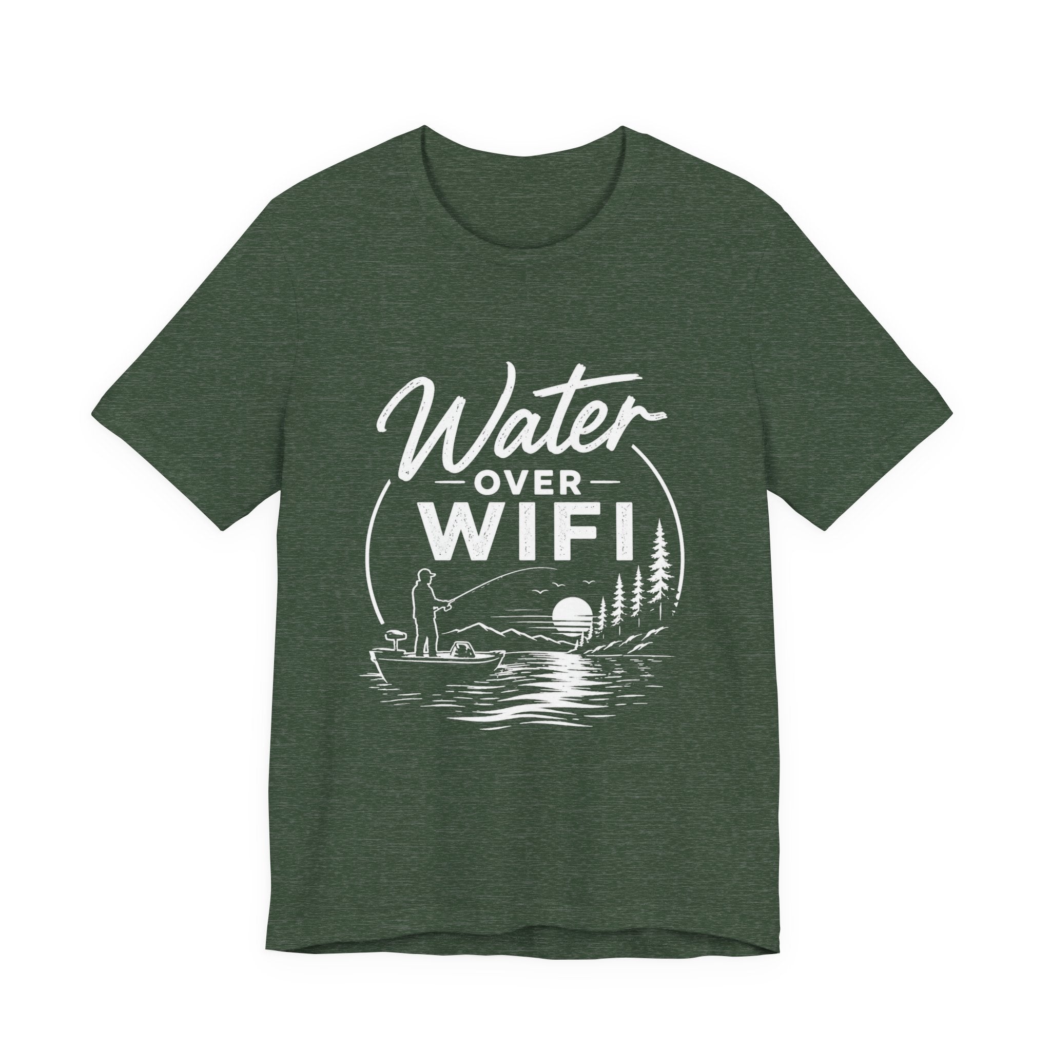 Water Over WIFI Fishing Graphic Tshirt