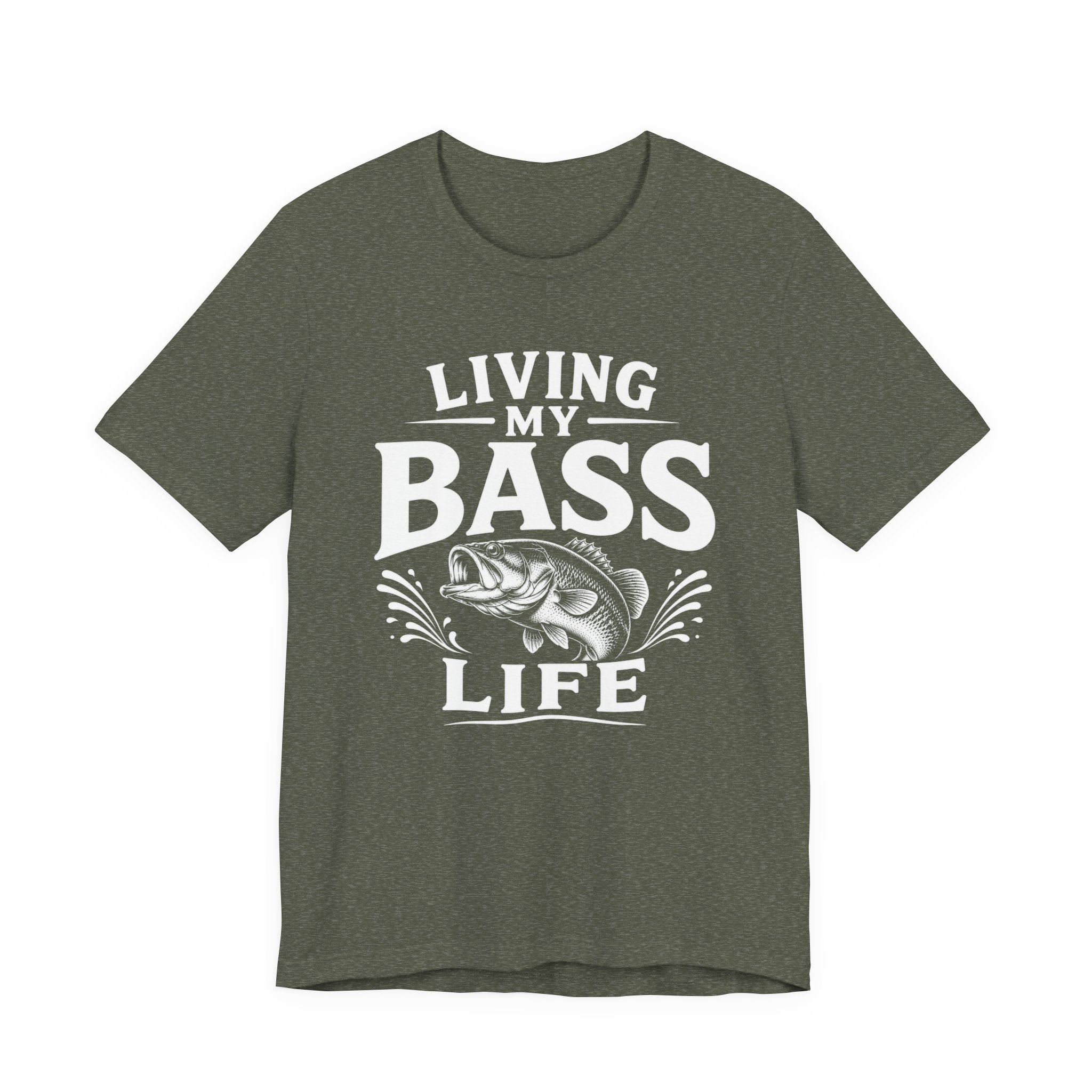 Living My Bass Life Fishing Graphic Tee