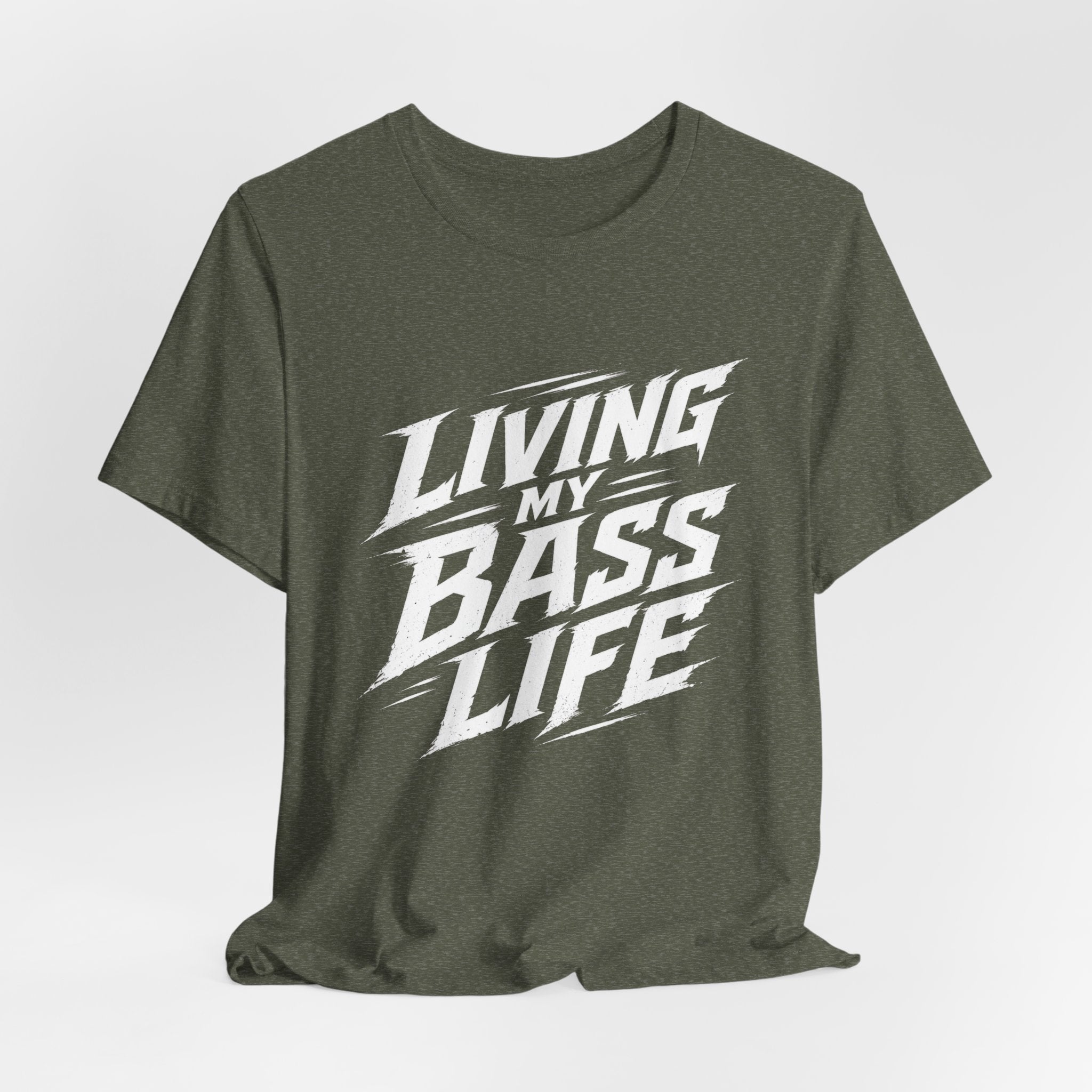 Living My Bass Life – Fishing Graphic T-Shirt