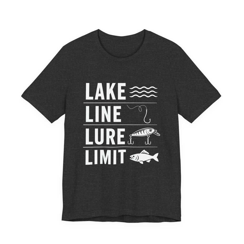 Lake Line Lure Limit - Graphic Fishing T-Shirt