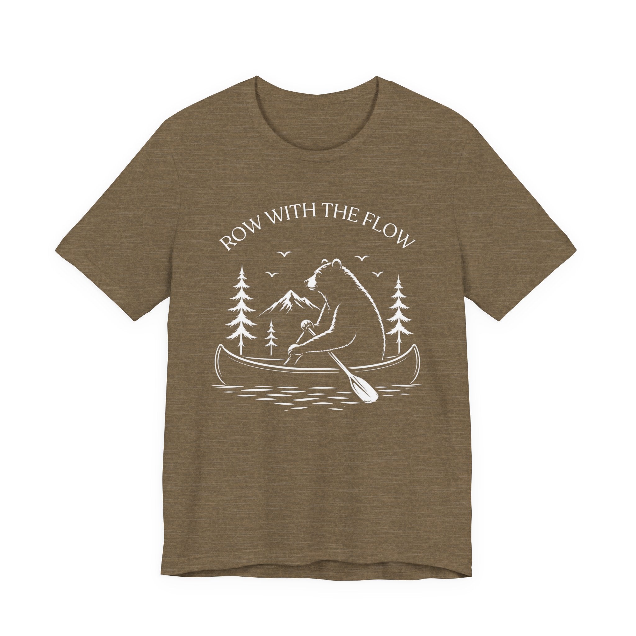 Row With The Flow - Bear Canoe Tee