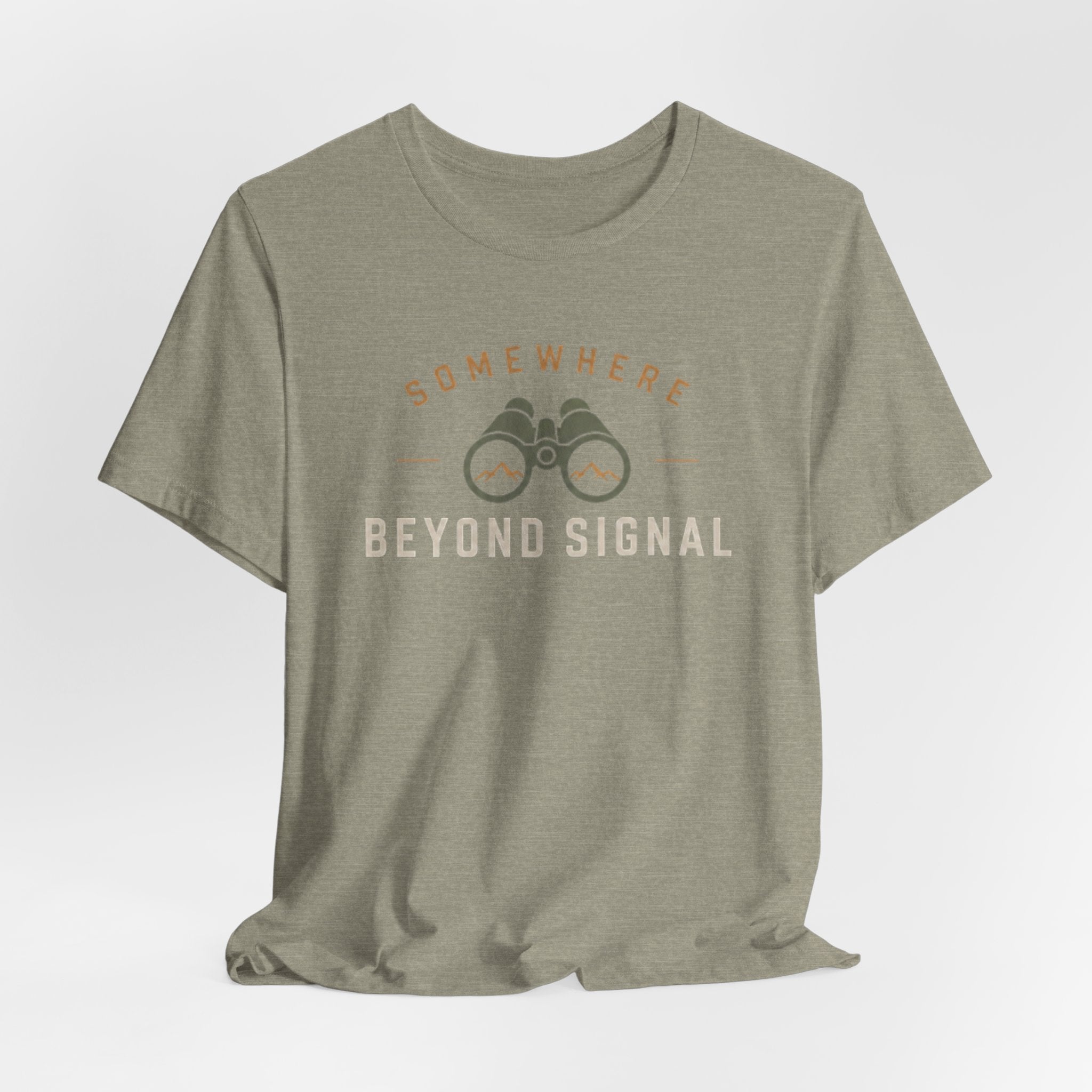 Somewhere Beyond Signal - Outdoor Adventure Graphic T-Shirt