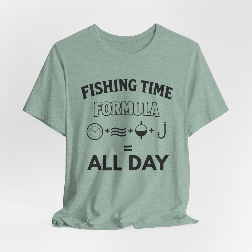 Fishing Time Formula | Funny Fishing Graphic T-Shirt