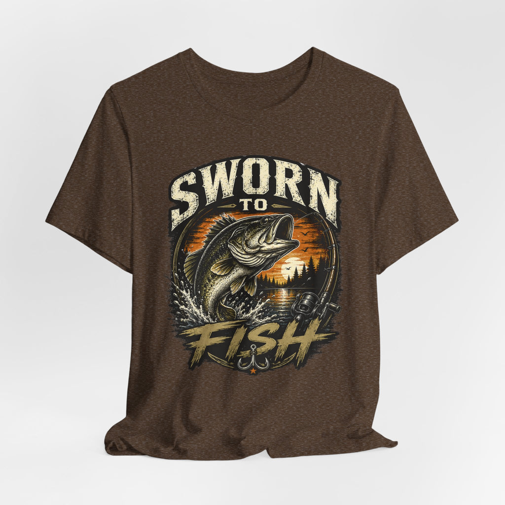 Sworn to Fish – Fishing Graphic T-Shirt