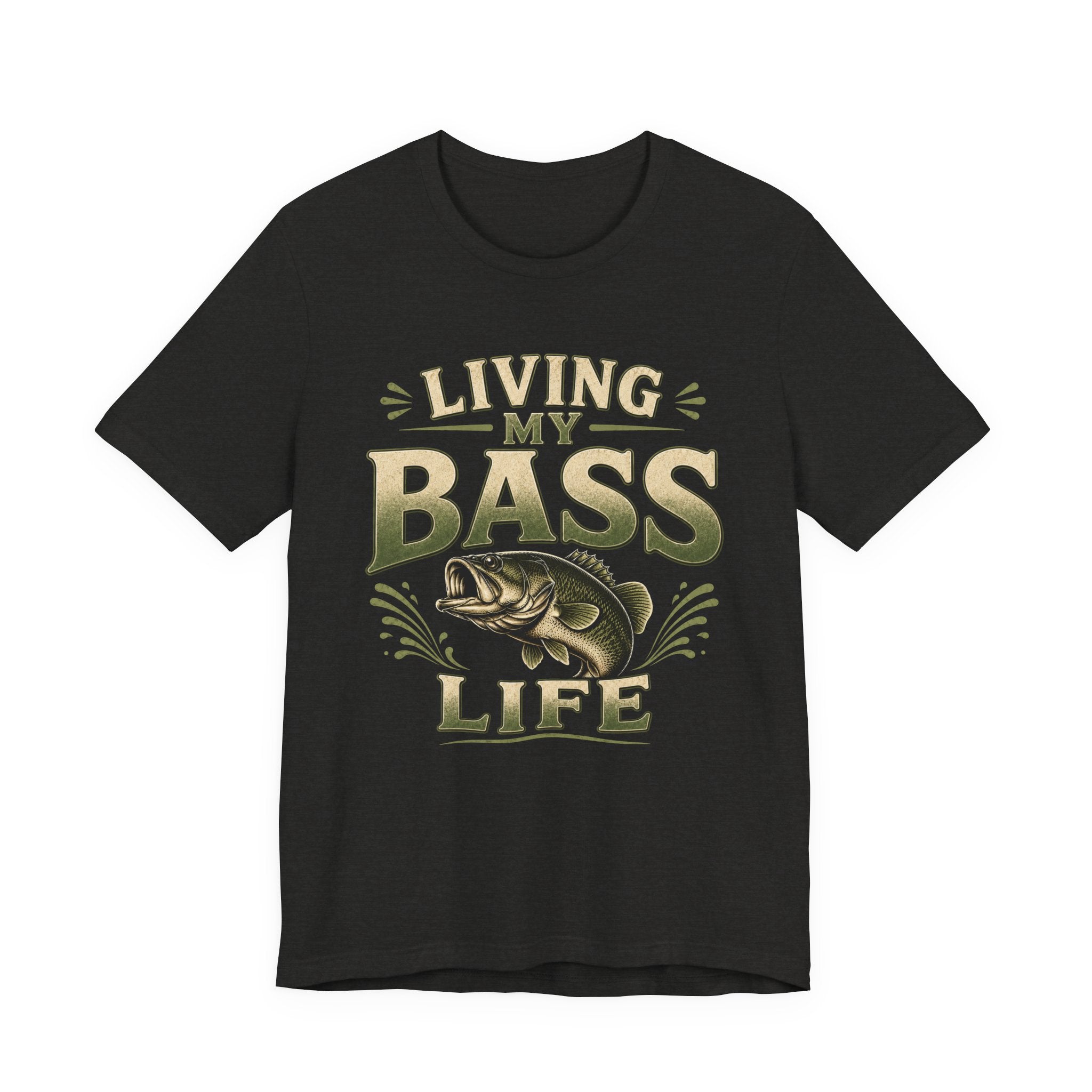 Living My Bass Life – Vintage Fishing Graphic T-Shirt