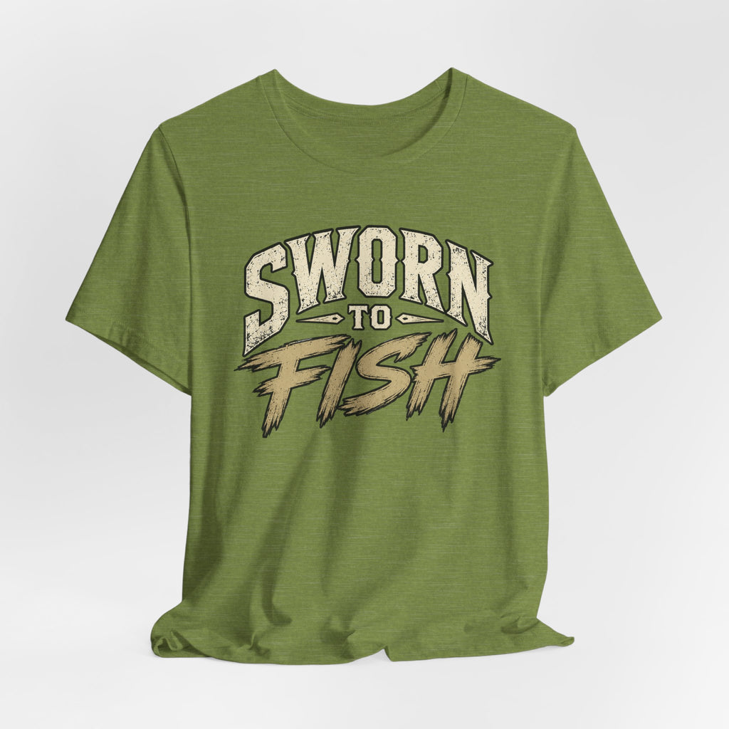 Sworn To Fish – Graphic Fishing T-Shirt
