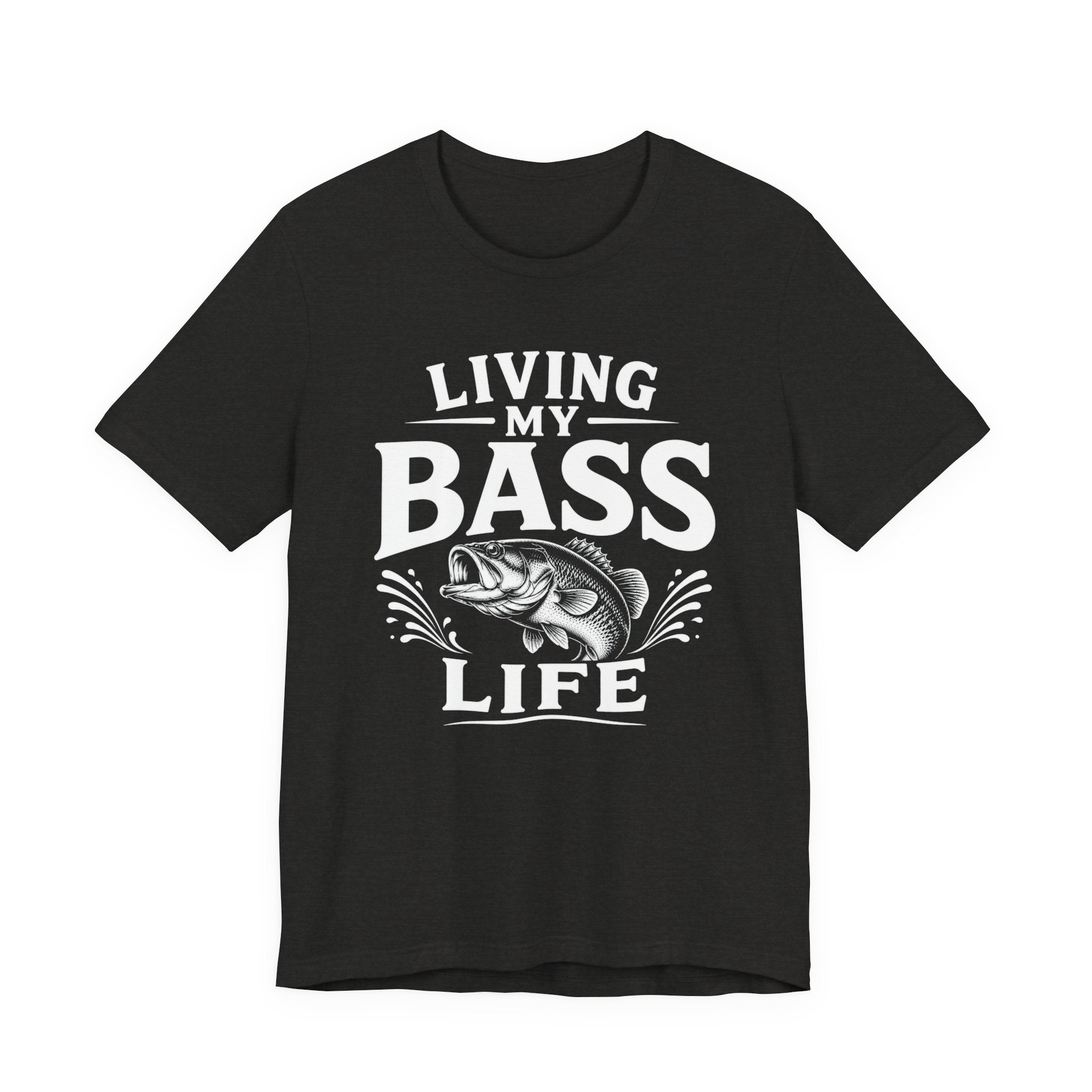 Living My Bass Life Fishing Graphic Tee