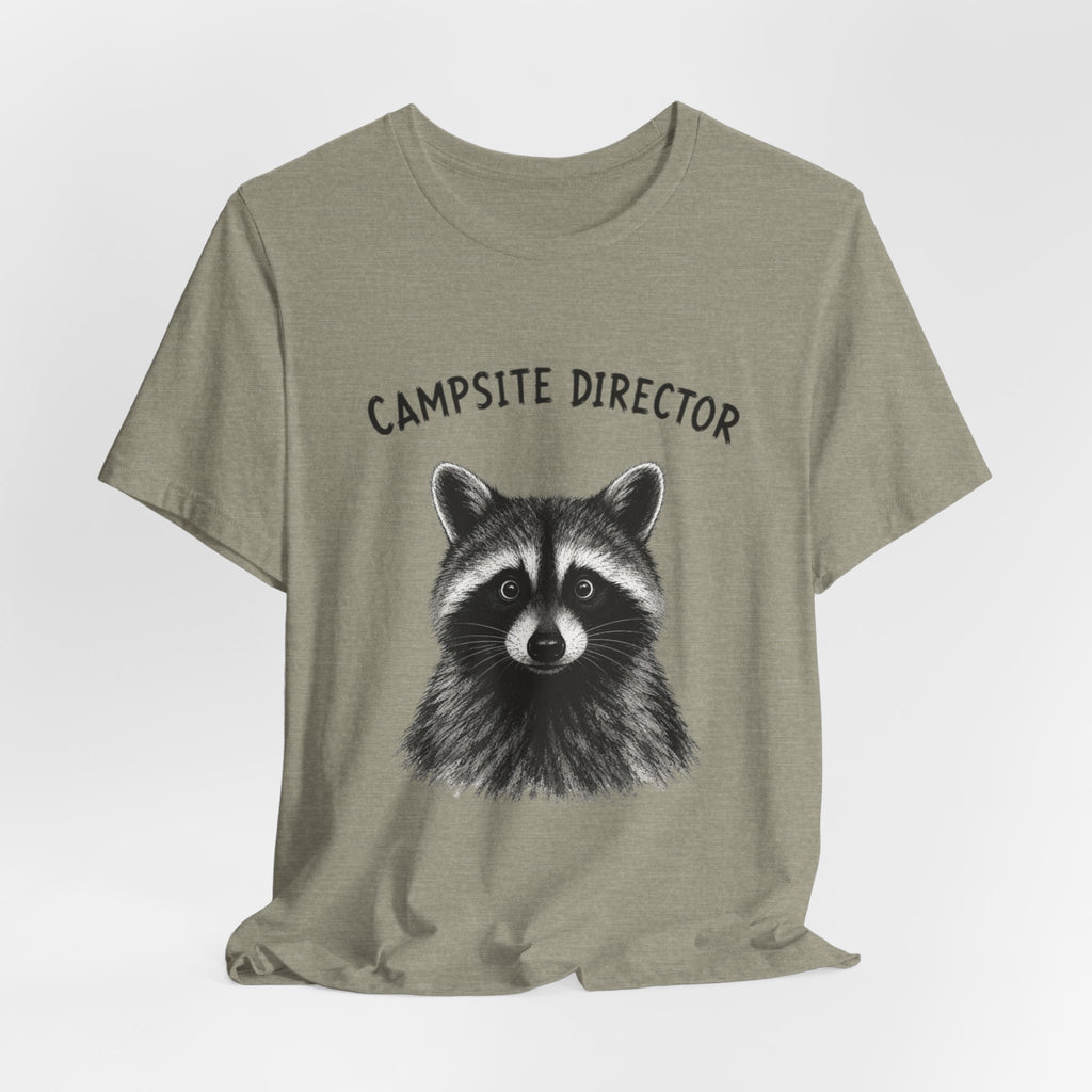 Campsite Director Raccoon Graphic Tshirt