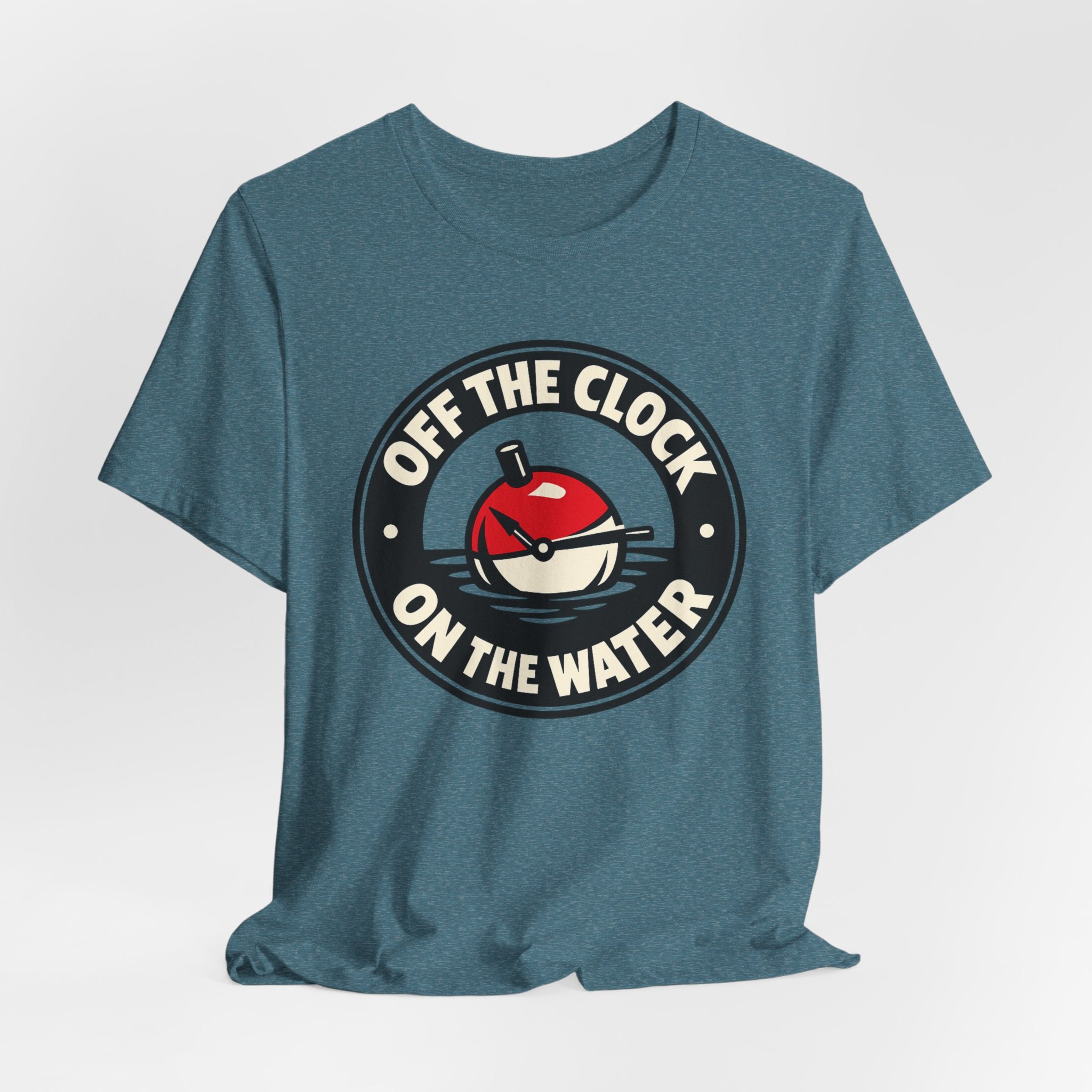 Off the Clock, On the Water | Fishing Graphic T-Shirt