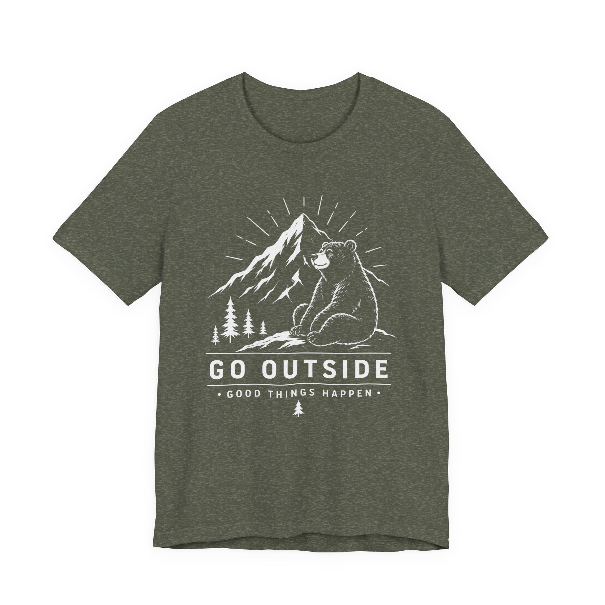 Go Outside, Good Things Happen | Bear Adventure Tee