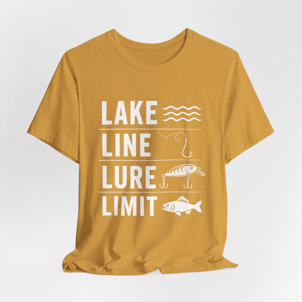 Lake Line Lure Limit - Graphic Fishing T-Shirt