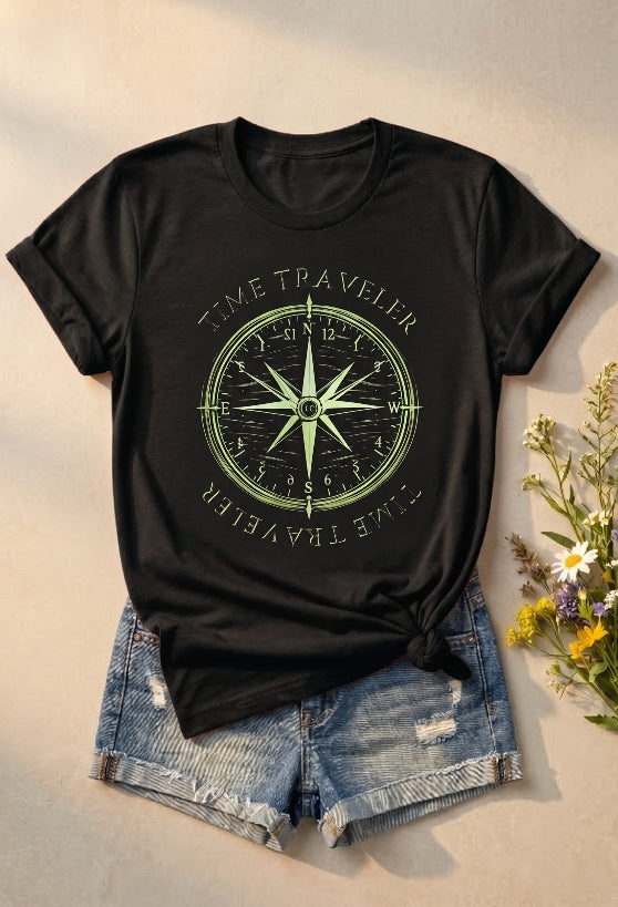 Mystic Time Traveler | Vintage Sage Graphic TEE