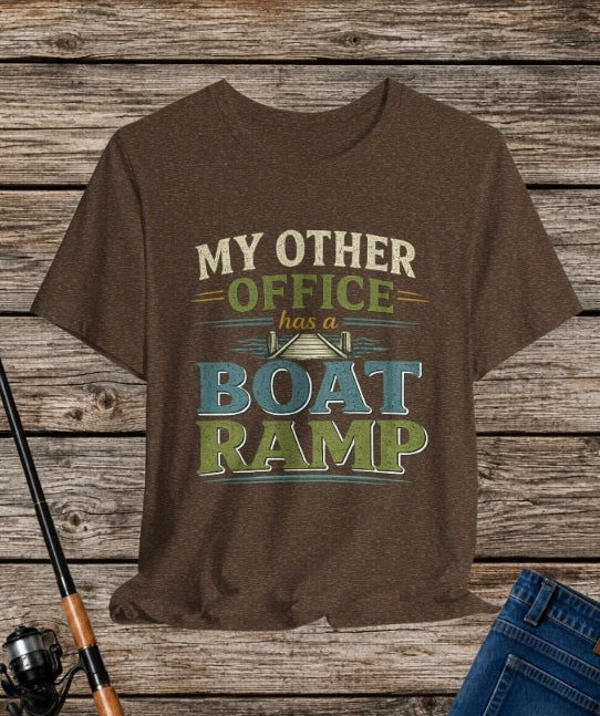 My Other Office Has a Boat Ramp – Fishing Graphic T-Shirt