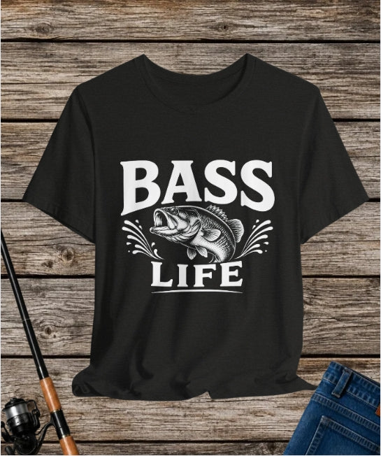 Bass Life – Fishing Graphic T-Shirt