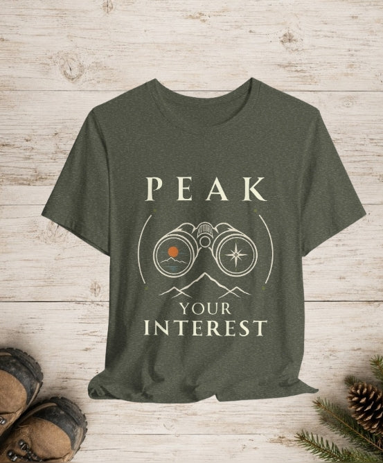 Peak Your Interest | Outdoor Adventure Binoculars T-Shirt