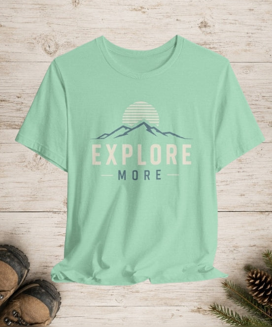 Explore More Mountain Sunset Outdoor Graphic Tshirt