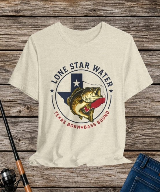 Texas Born, Bass Bound - Graphic Fishing Tshirt
