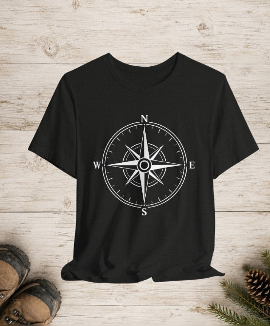 Classic Compass Rose | Minimalist Outdoor Adventure T-Shirt