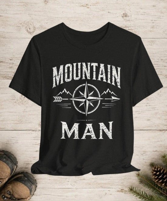 Mountain Man | Vintage Compass Outdoor Adventure T-Shirt